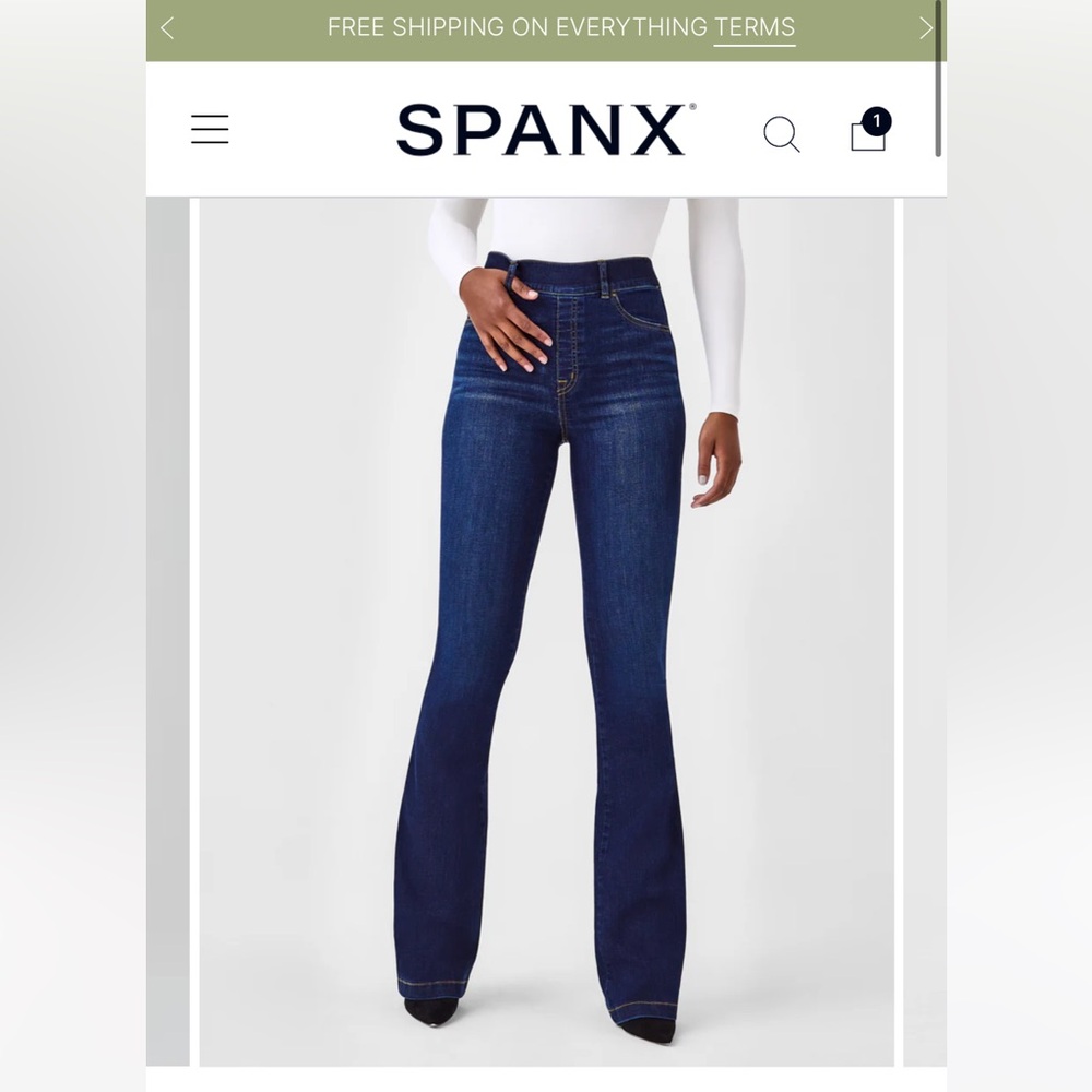SPANX flare denim